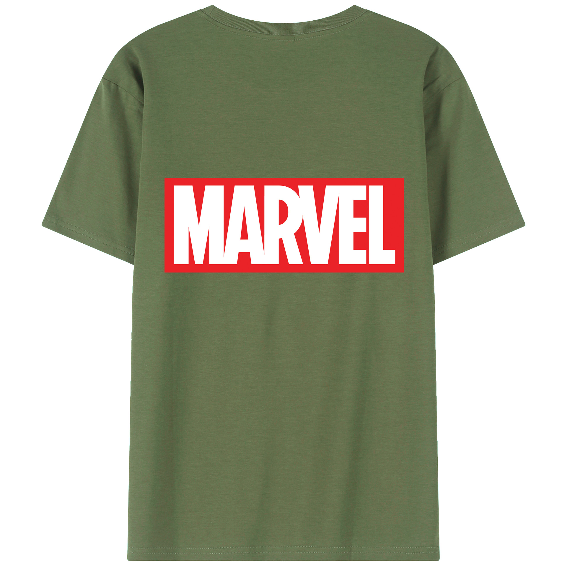 （画像用） アベンジャーズ The Avengers 綿100％ メンズ半袖Tシャツ（バックプリント） 通気性